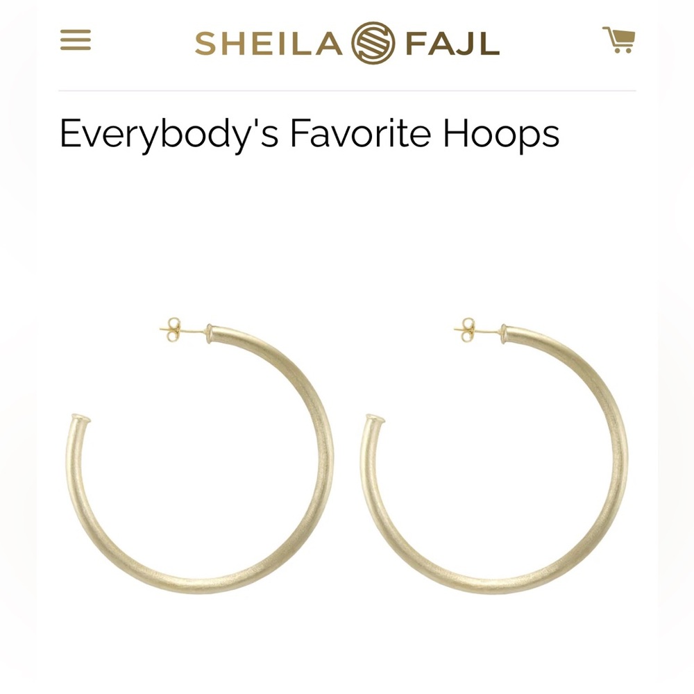 Sheila Fajl Gold Everyday Hoops